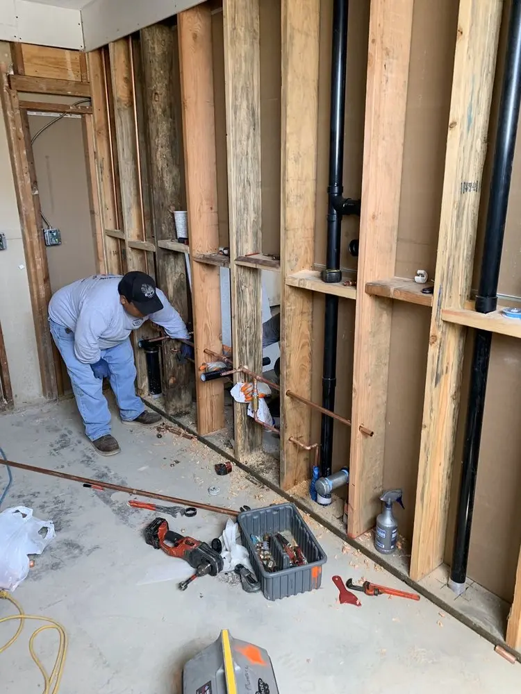 Commercial rough-in plumbing for Water Heater Replacement in Cooper River Landing